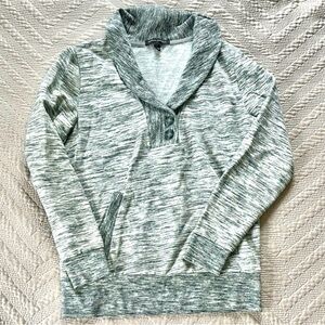 Banana Republic Gray V-Neck Sweater